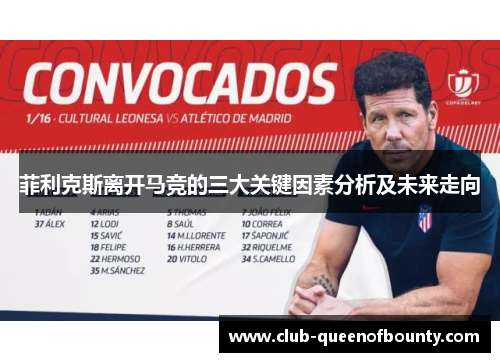 菲利克斯离开马竞的三大关键因素分析及未来走向